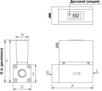 Габариты DMW-B*3..., DMW-B*5..., DMW-B*8... 