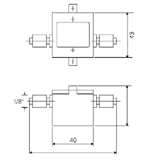 Габариты KFF-/KFG-1…1/8”