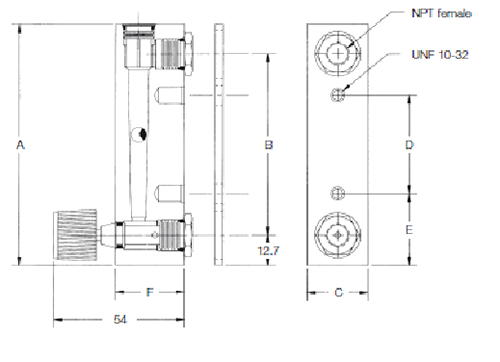 Габаритные размеры KFR-2, KFR-4