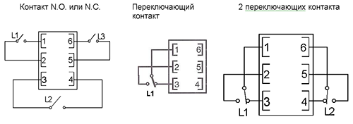 Электрические присоединения шестиполюсный разъем