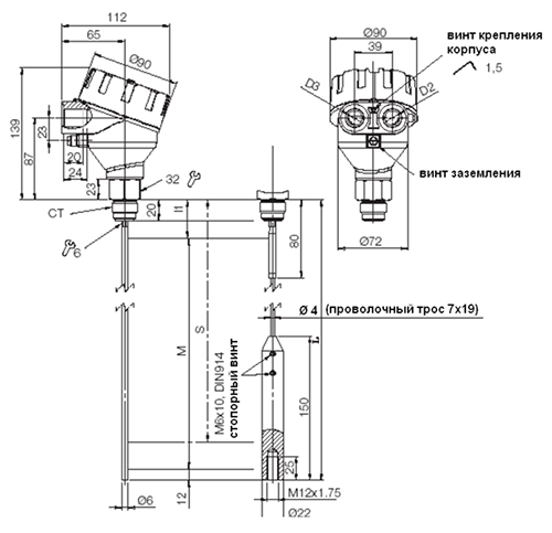 NGM-12..., NGM-42... с резьбовым соединением