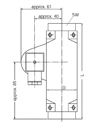 Габаритные размеры VKG-4...