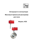 Массовый термальный расходомер для газов KES: Руководство по эксплуатации